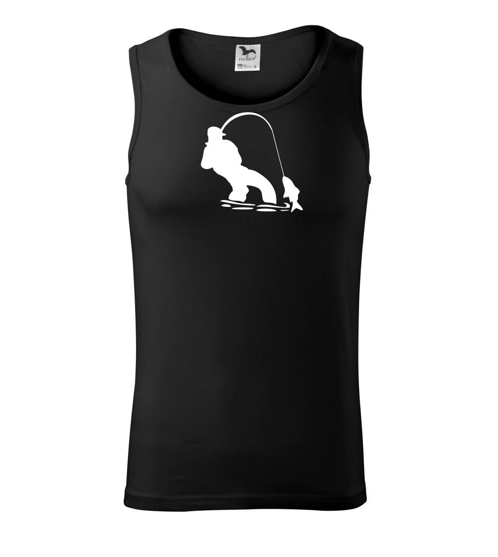 Rybár ťahajúce rybu Rybár ťahajúce rybu