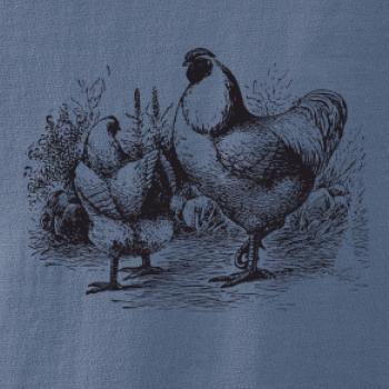 Slepačie rodina maľovaná