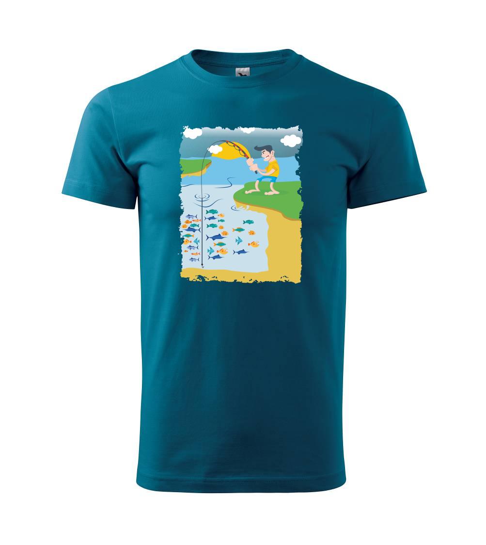 Rybár, ktorý má smolu farebný Rybár, ktorý má smolu farebný