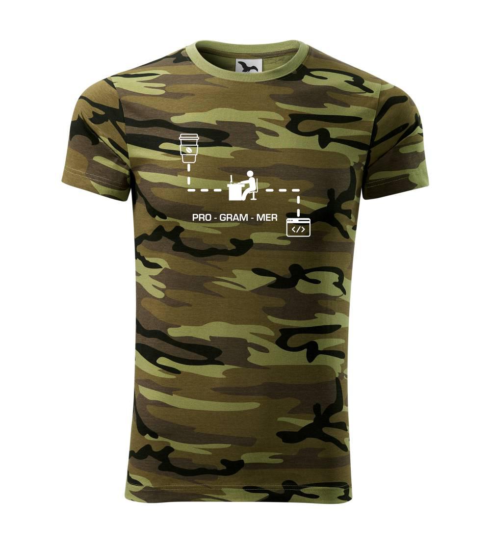 Tričká pre ajťákov - Programer code - Army CAMOUFLAGE