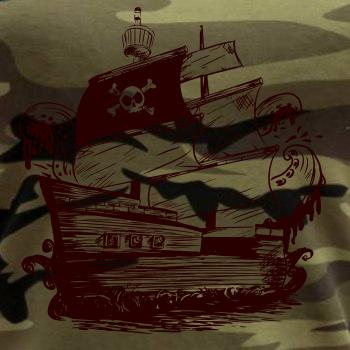 Pirátská loď maľovaná