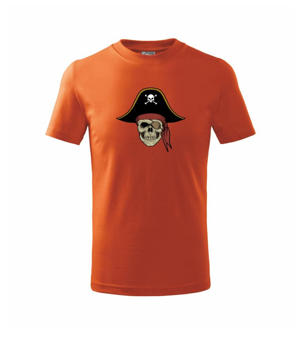  Pirátska lebka s klobúkom