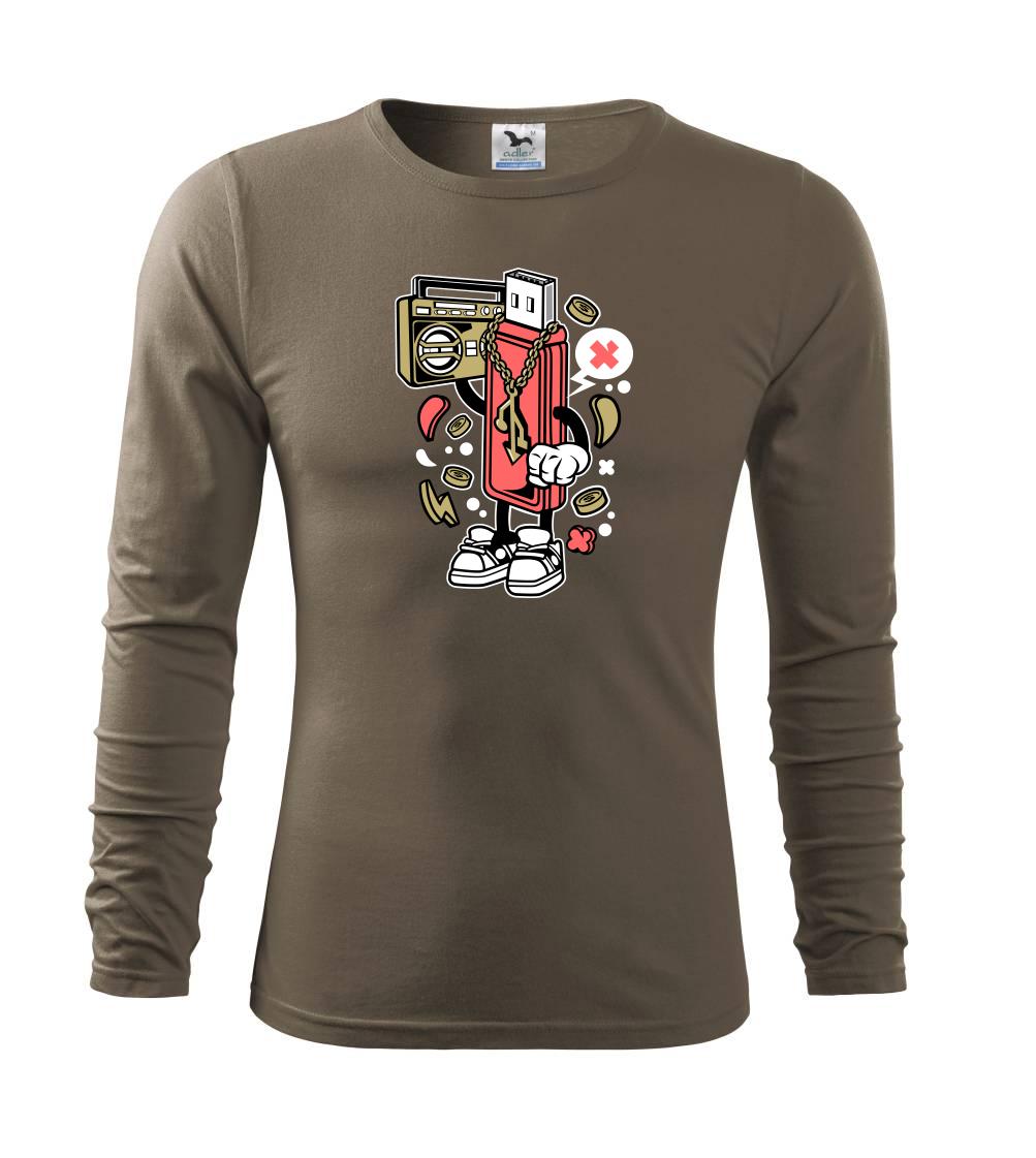 Tričká pre ajťákov - Flashňák - Tričko s dlhým rukávom FIT-T long sleeve