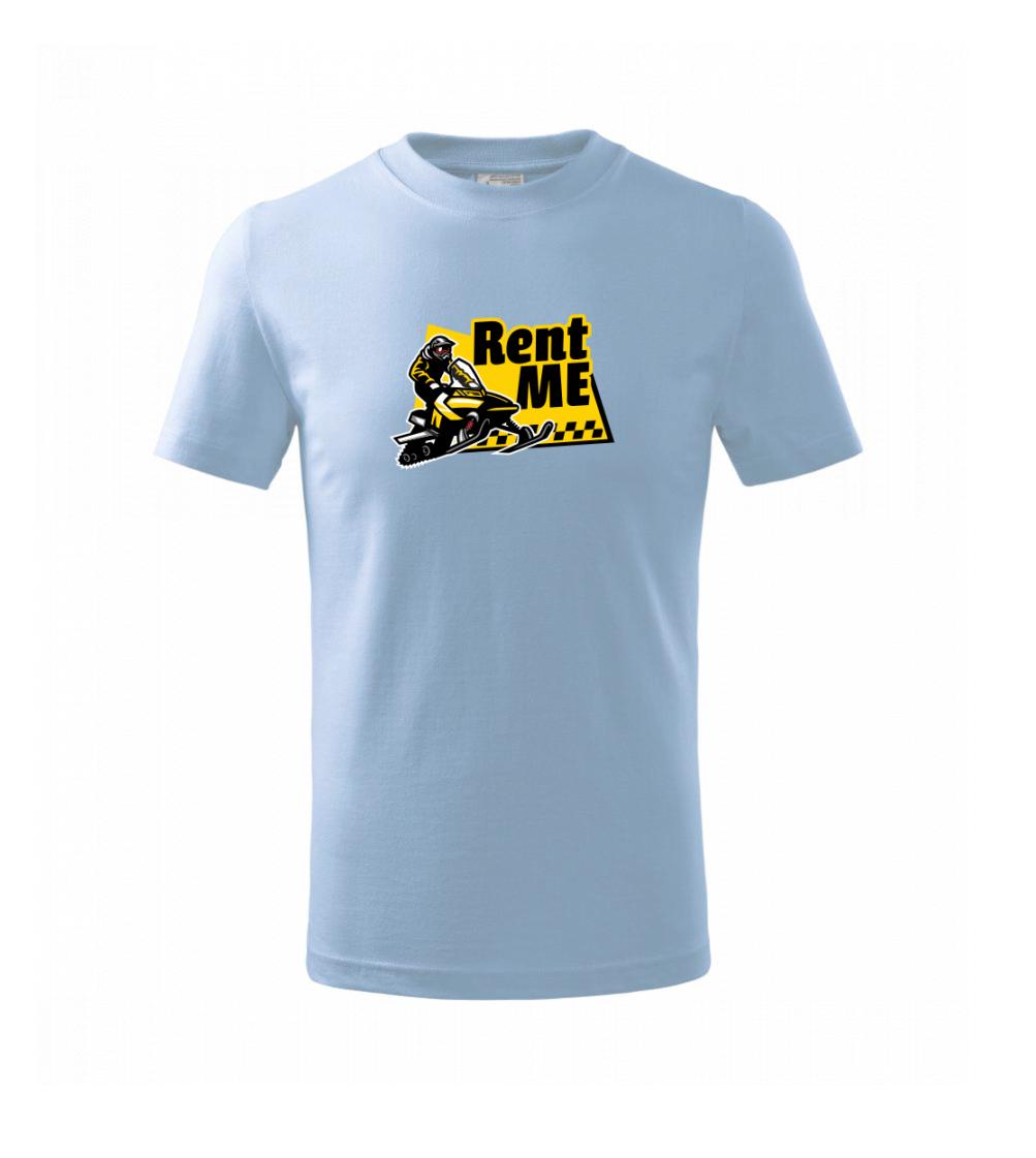 Lyže a Snowboard - Skúter Rent me - Tričko detské bavlnené