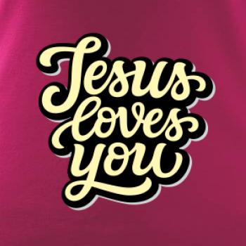 Jesus loves you - písané písmo