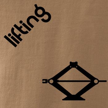 Lifting nápis šikmo