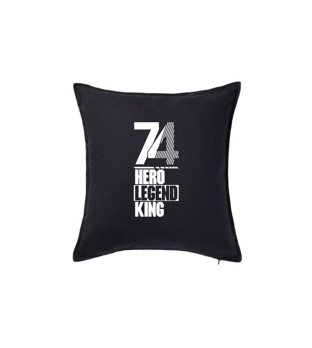 Narodeninové tričká pre hrdinov - Hero, Legend, King x Queen 1974 - Vankúš 50x50