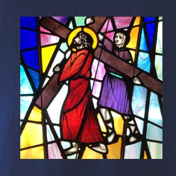 Vitráž - Ježiš a kríž