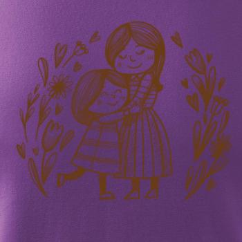 Matka a dcéra v objatí