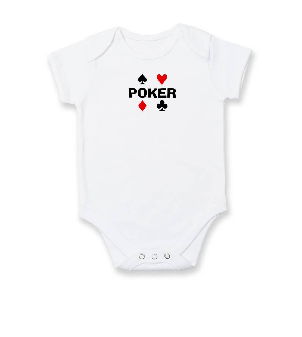 Poker tričká - Poker znaky - Body dojčenské s krátkym rukávom