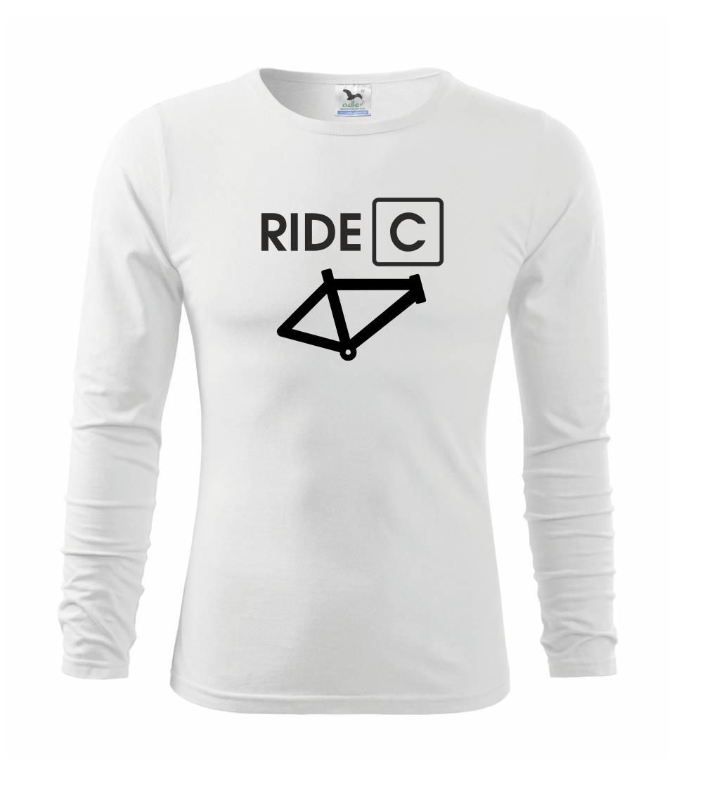 Tričko ako darček pre cyklistu - Ride C - Tričko detské Long Sleeve