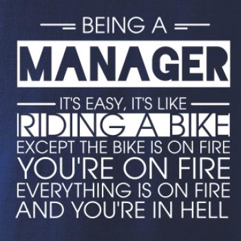 Being a manager - bike Being a manager - bike