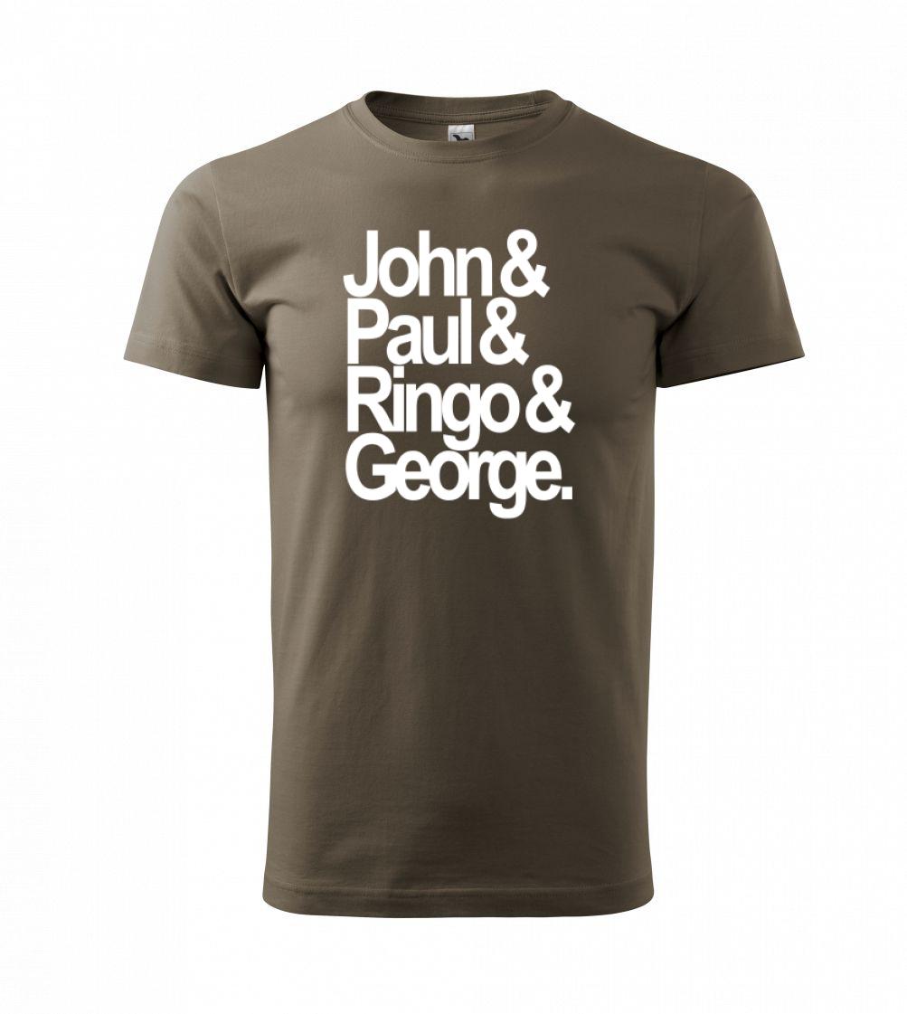 John Paul Ringo George - Tričko extra veľké  (5-8XL)