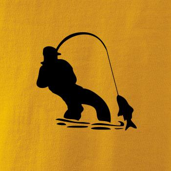 Rybár ťahajúce rybu Rybár ťahajúce rybu