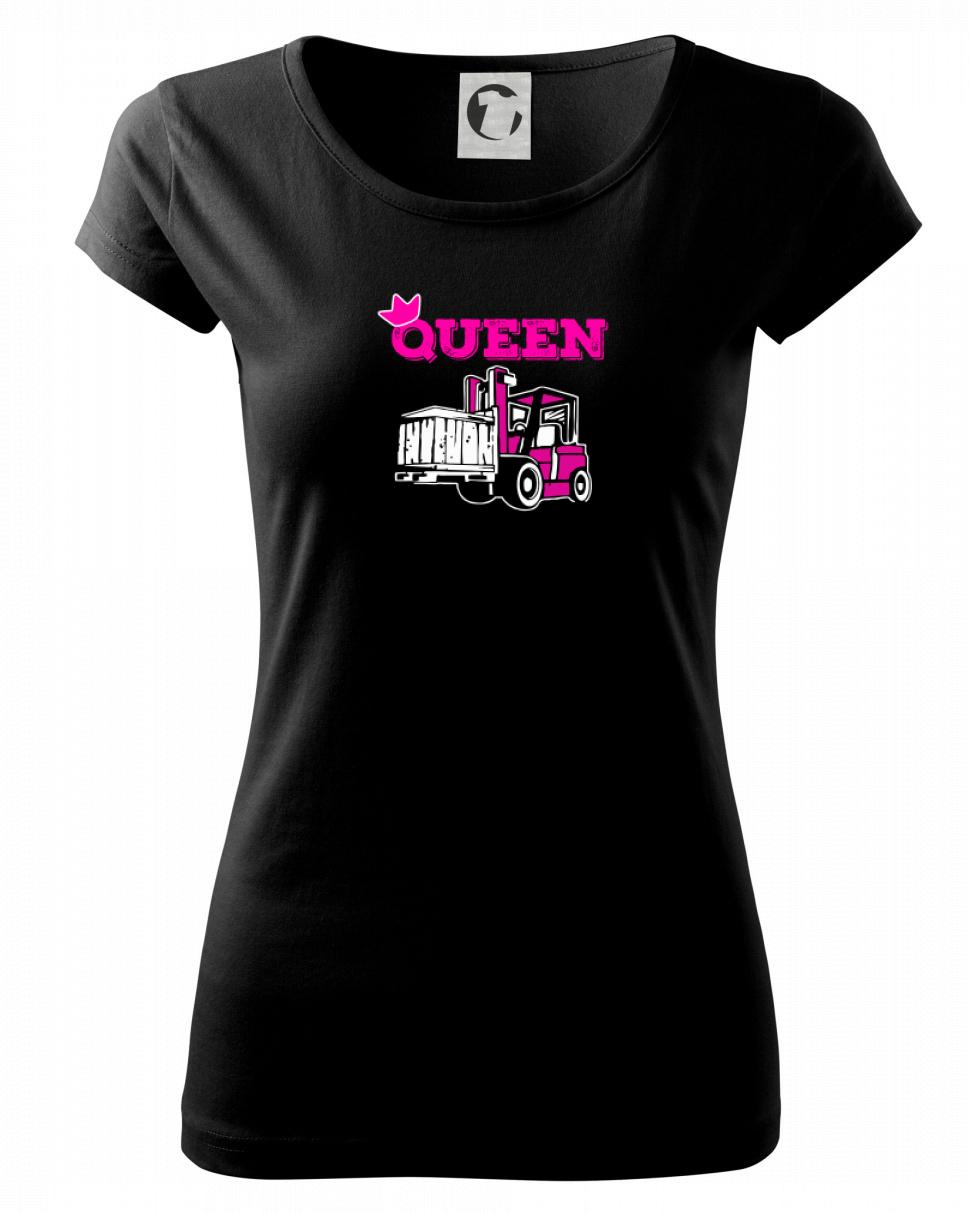 Vtipné tričká do práce - Jašterica Queen - Dámske tričko Pure