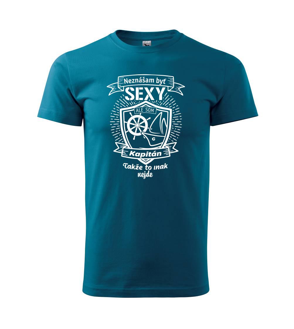 Neznášam byť sexy - Neznášam byť sexy - Kapitán, Kapitánka - Klasické pánske tričko vyššej gramáže