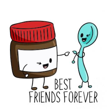 BFF nugeta a lyžička BFF nugeta a lyžička