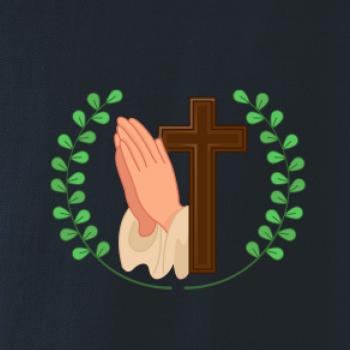 Věnec - kříž a modlení