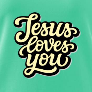 Jesus loves you - písané písmo
