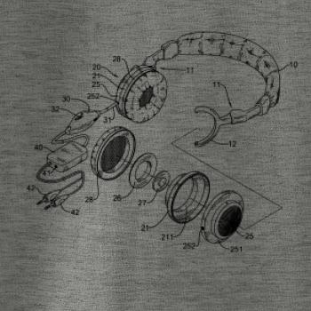 Nákres slúchadlo s mikrofónom