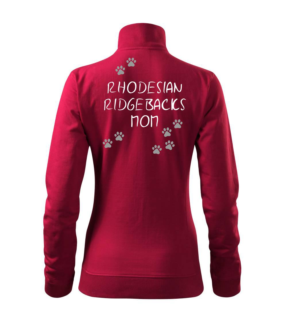 Ostatné psie plemená - Rhodesian Ridgebacks mom (Rhodészký ridgeback)  (Reflexné labky) - Mikina dámska Viva bez kapucne