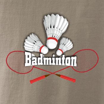 Bedminton - nápis s košíkmi