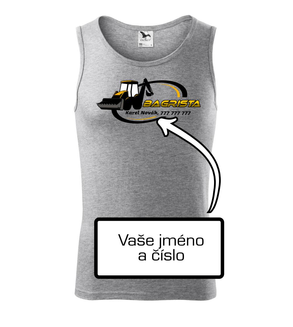 Bagrista v kruhu - vlastný nápis Bagrista v kruhu - vlastný nápis