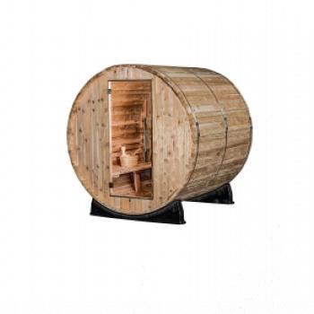 Vonkajšia sauna z boku Vonkajšia sauna z boku