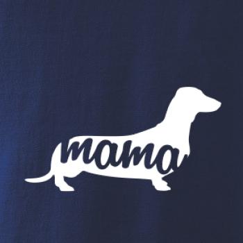 Jazvečík krátkosrstý mama obrys