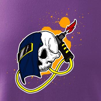 Zvárač - kreslená lebka