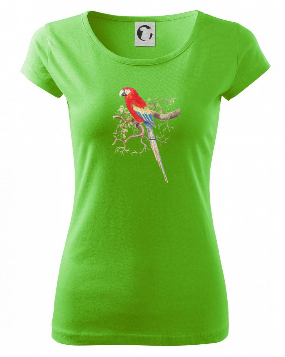 Papagáj  na listnatom strome Papagáj  na listnatom strome