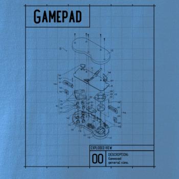 Nákres Gamepad rozobratý