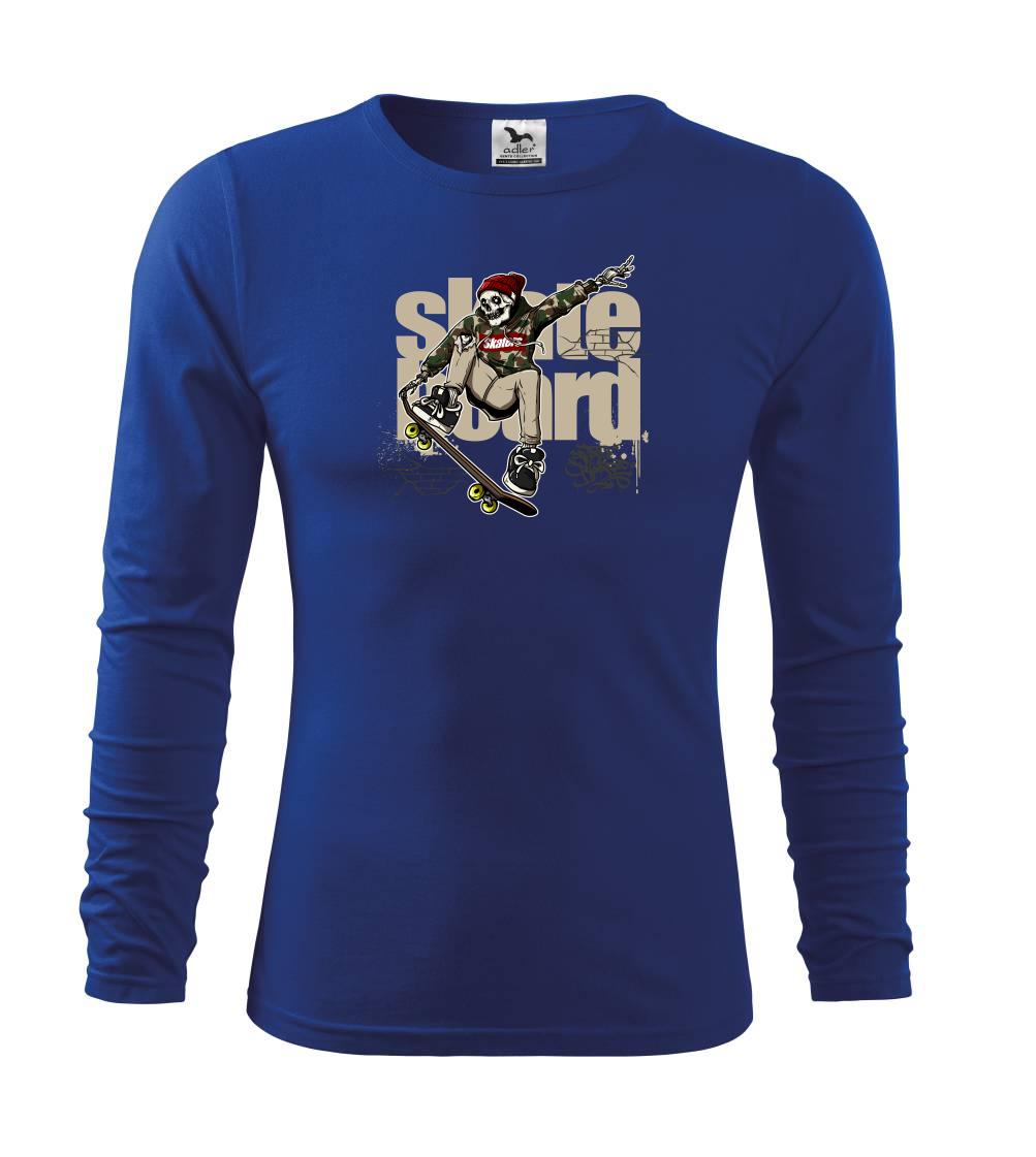 Longboard a Skatebord - Skate bad boy maskáč - Tričko detské Long Sleeve