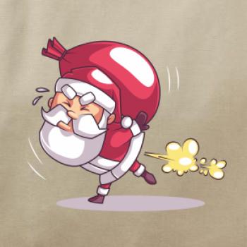 Santa nesie ťažký náklad