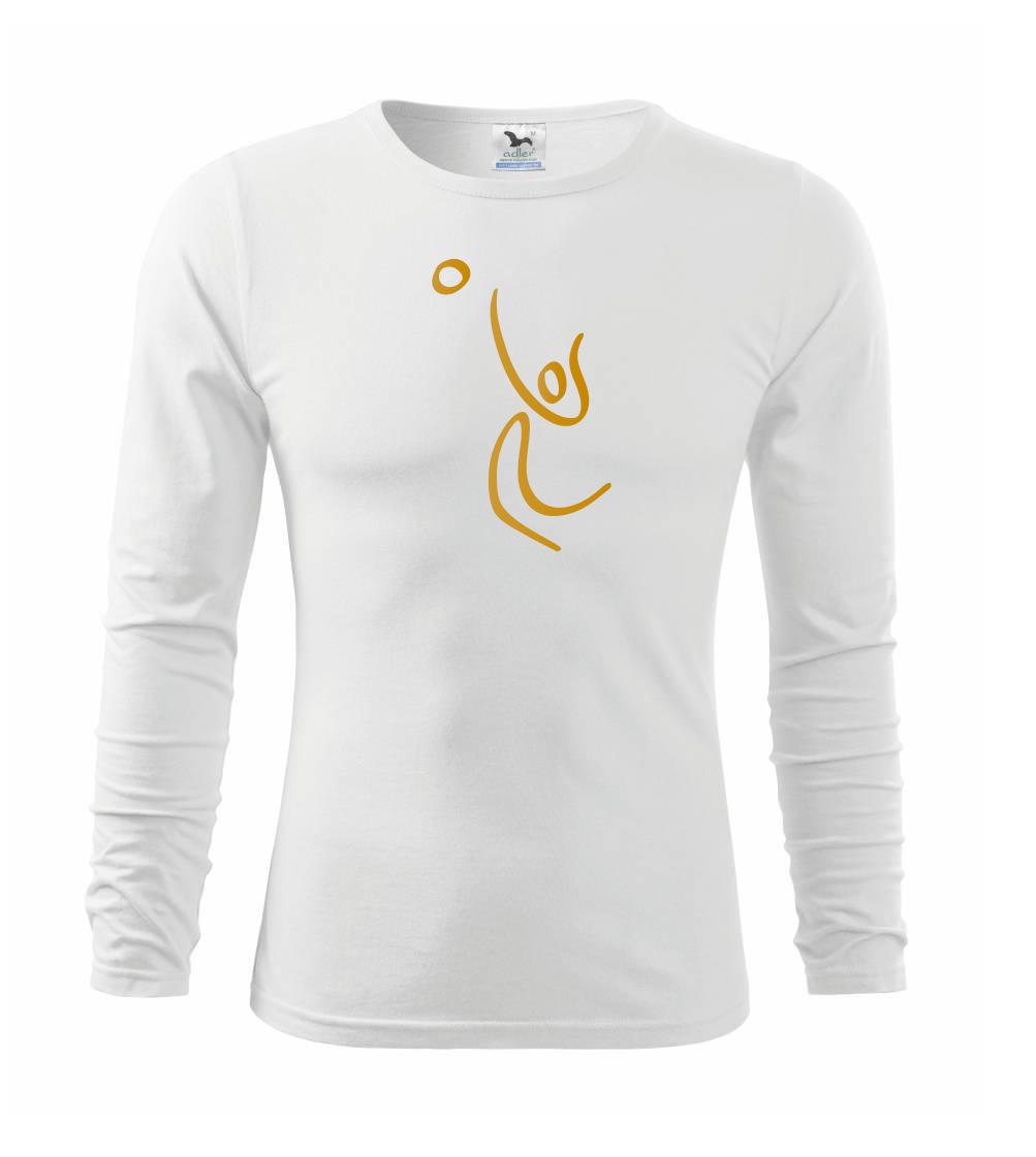 Trička na volejbal - Volejbal zlatá - Tričko detské Long Sleeve