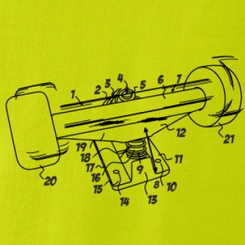 Skateboard nákres kolieska