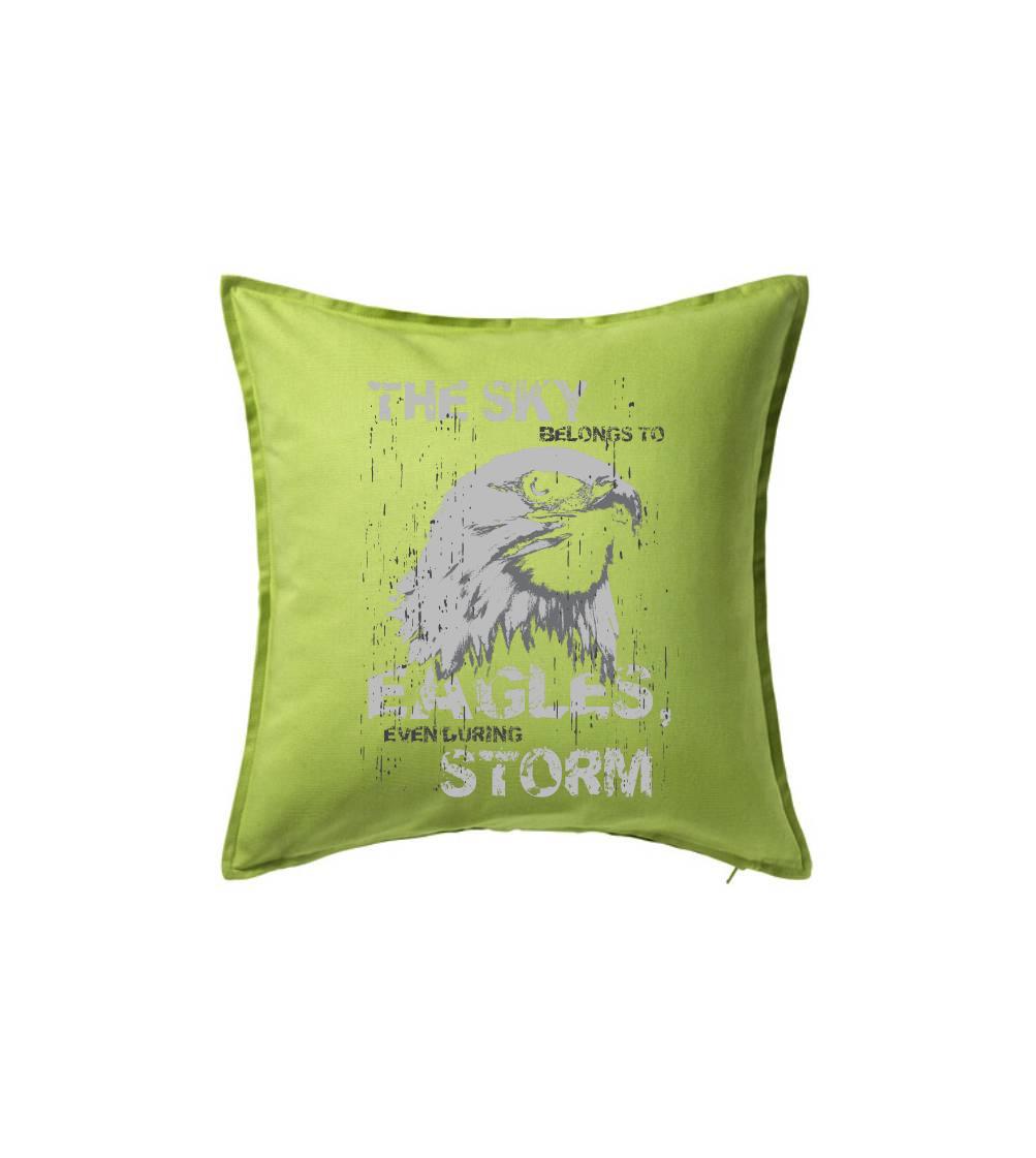 Tričká so zvieratami - Eagle skystorm - Vankúš 50x50