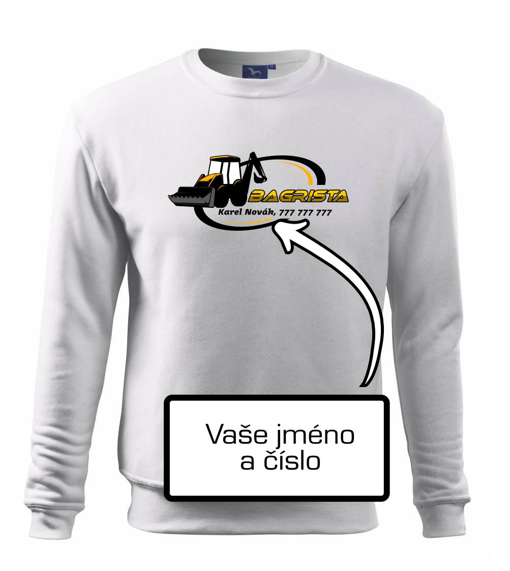 Bagrista v kruhu - vlastný nápis Bagrista v kruhu - vlastný nápis