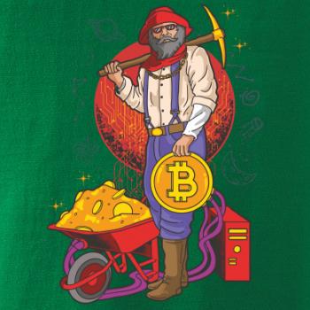Baník ťaží Bitcoiny