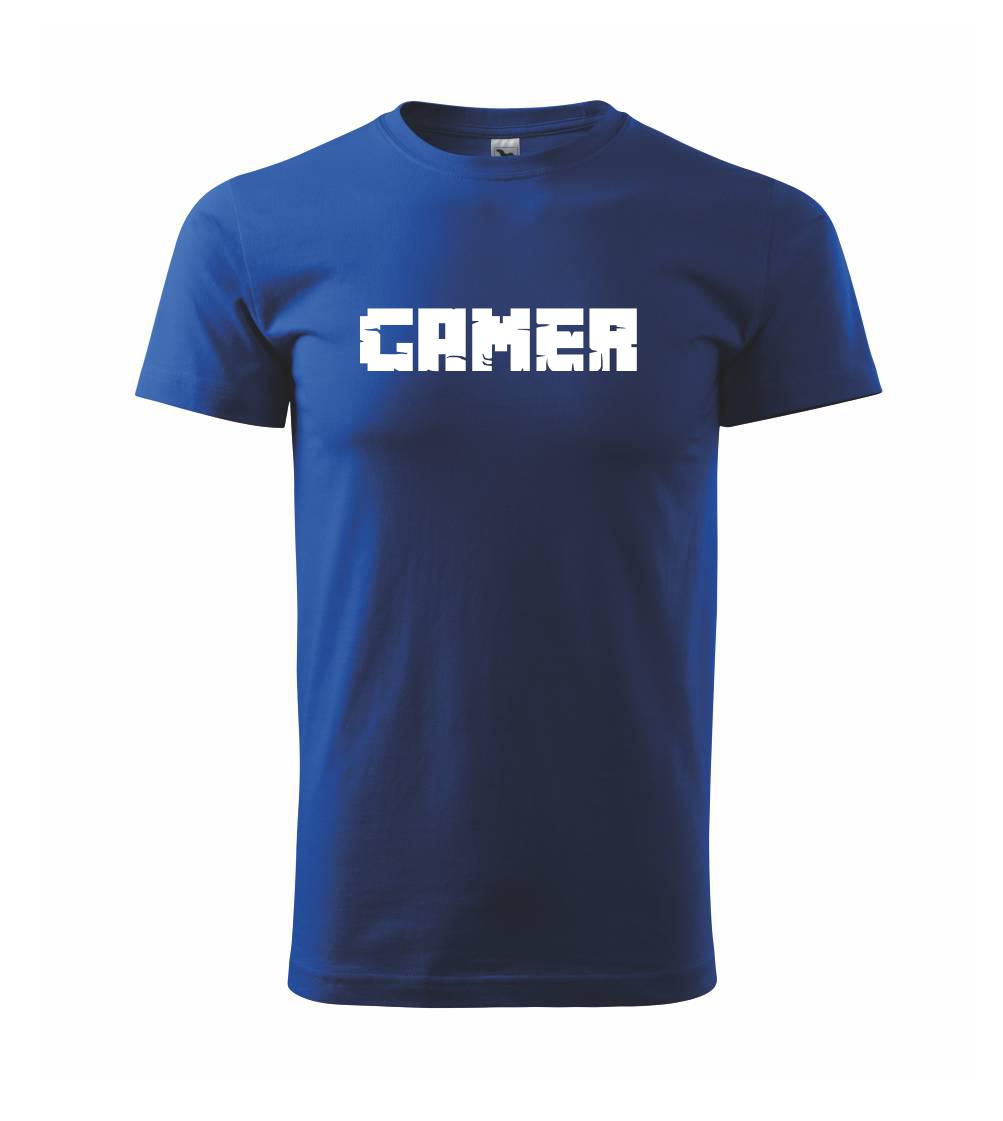 Tričká pre ajťákov - Gamer nápis - Tričko extra veľké  (5-8XL)