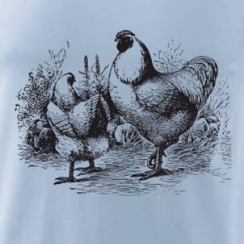 Slepačie rodina maľovaná