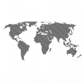 Mapa sveta odtlačok Mapa sveta odtlačok