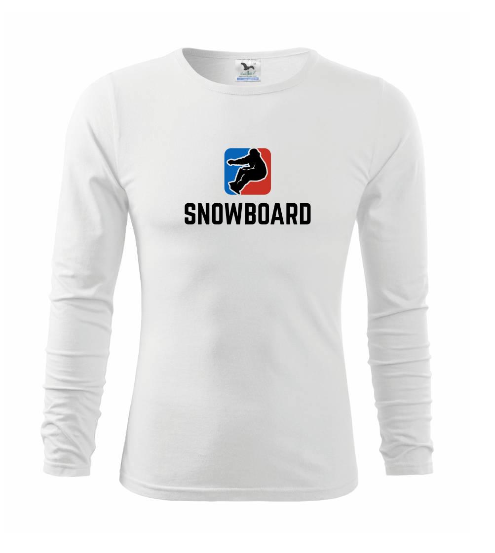 Lyže a Snowboard - Snowboard logo - Tričko detské Long Sleeve