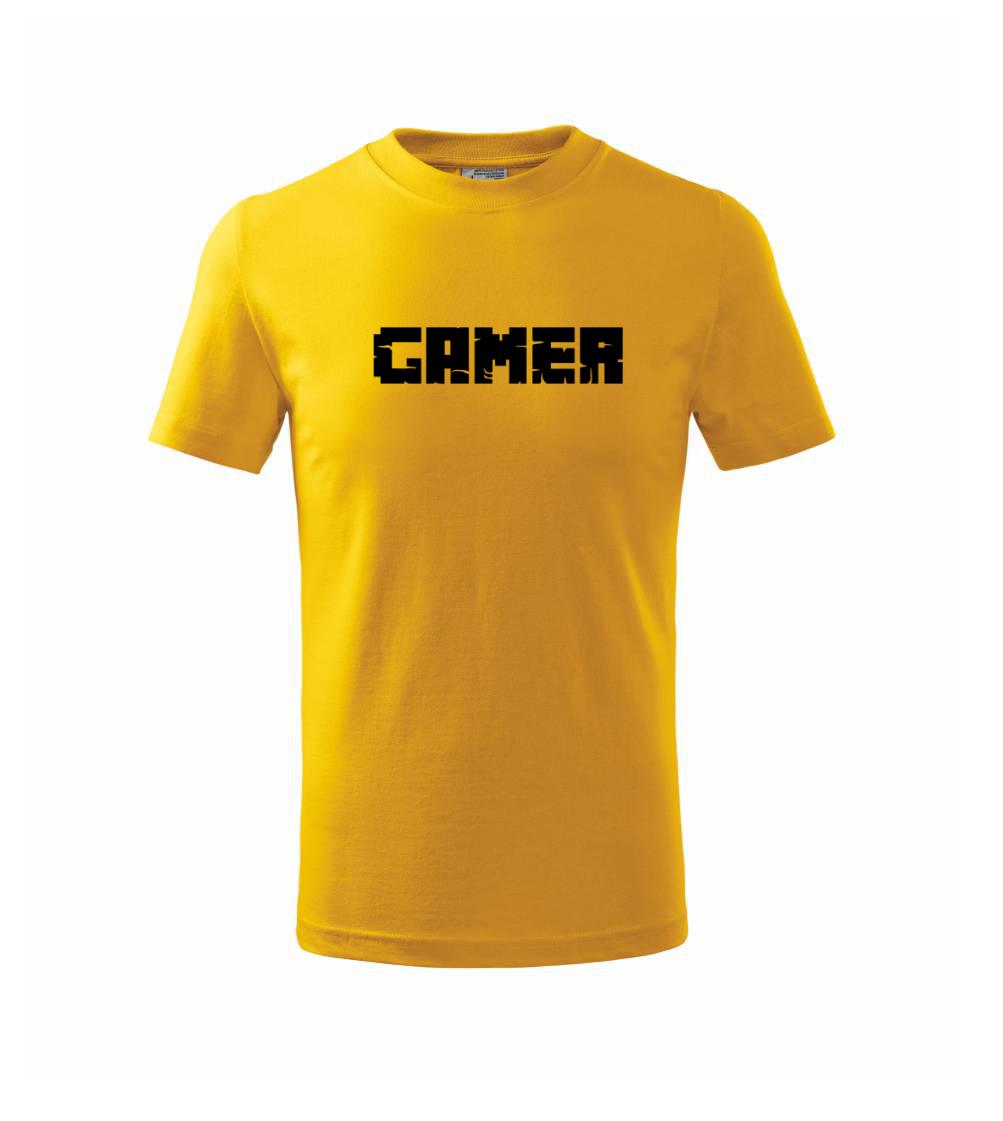 Tričká pre ajťákov - Gamer nápis - Tričko detské bavlnené