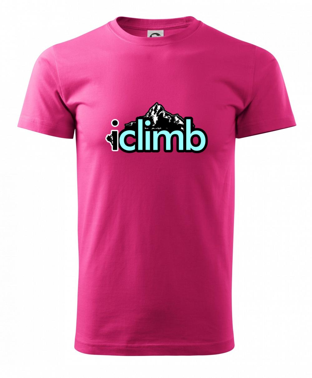 Trička pro horolezcov - Iclimb - Klasické pánske tričko vyššej gramáže