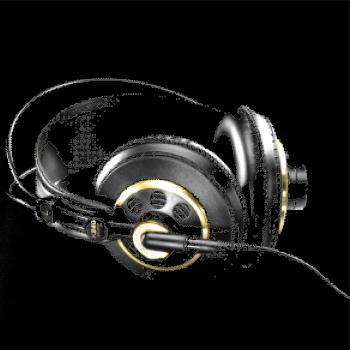DJ sluchátka zlatá DJ sluchátka zlatá