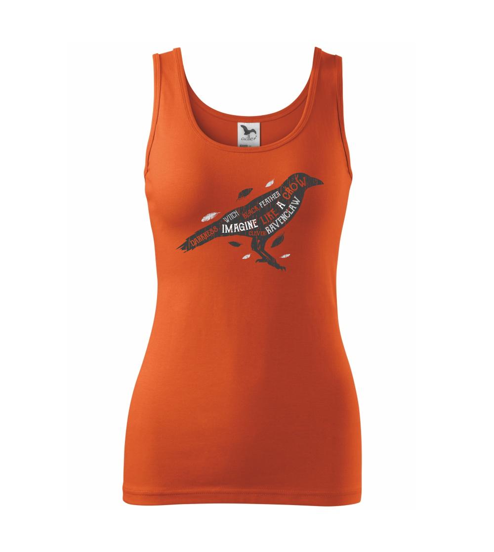 Tričká so zvieratami - Crow darkness - Dámske tielko