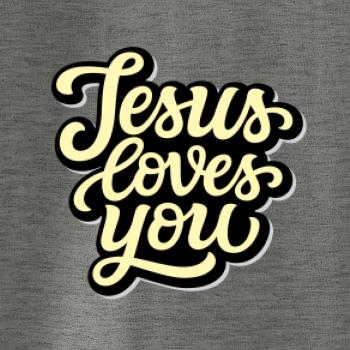 Jesus loves you - písané písmo