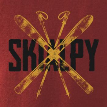 Skialpy nápis lyže