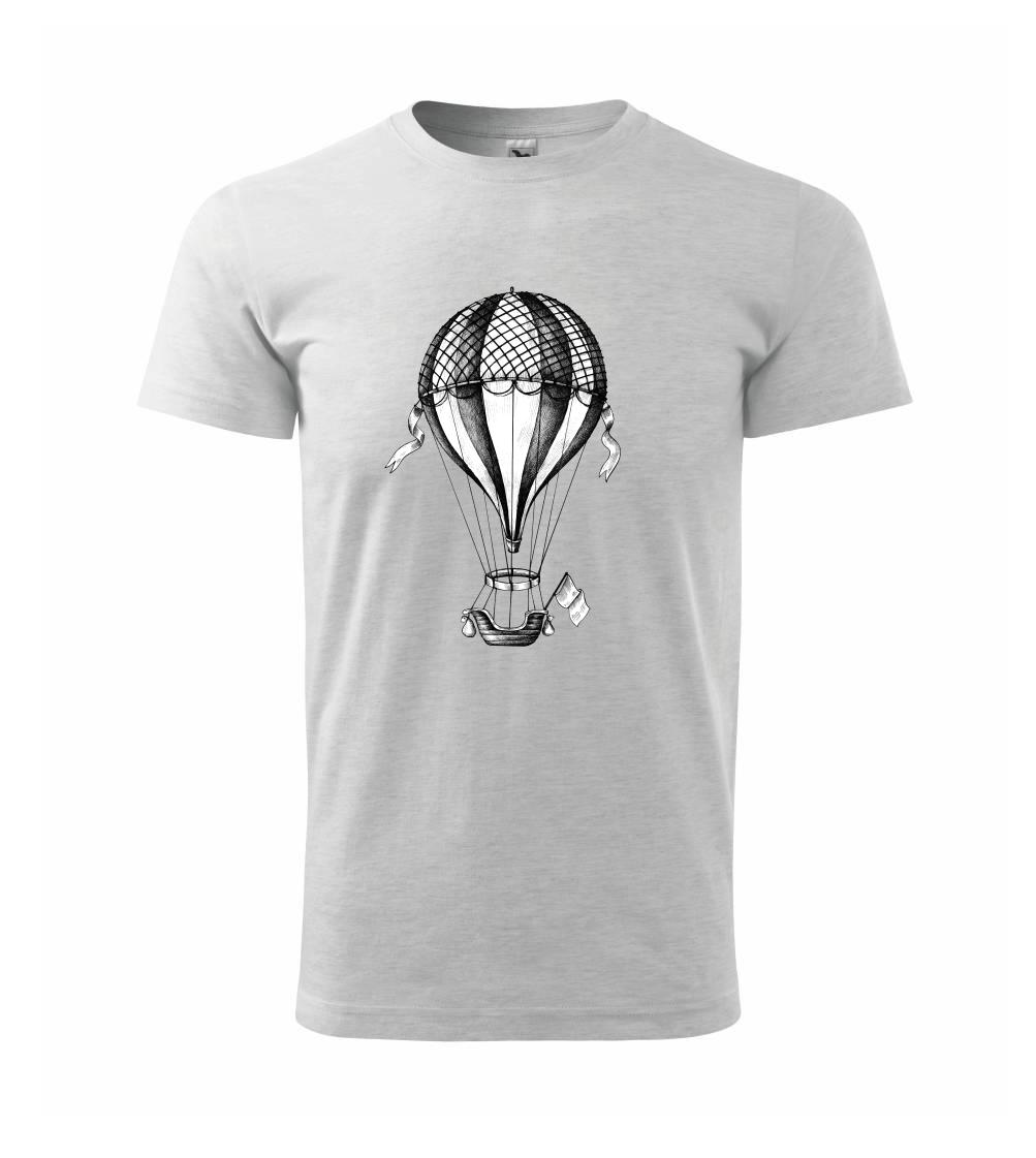 Teplovzdušný balón kreslený Teplovzdušný balón kreslený